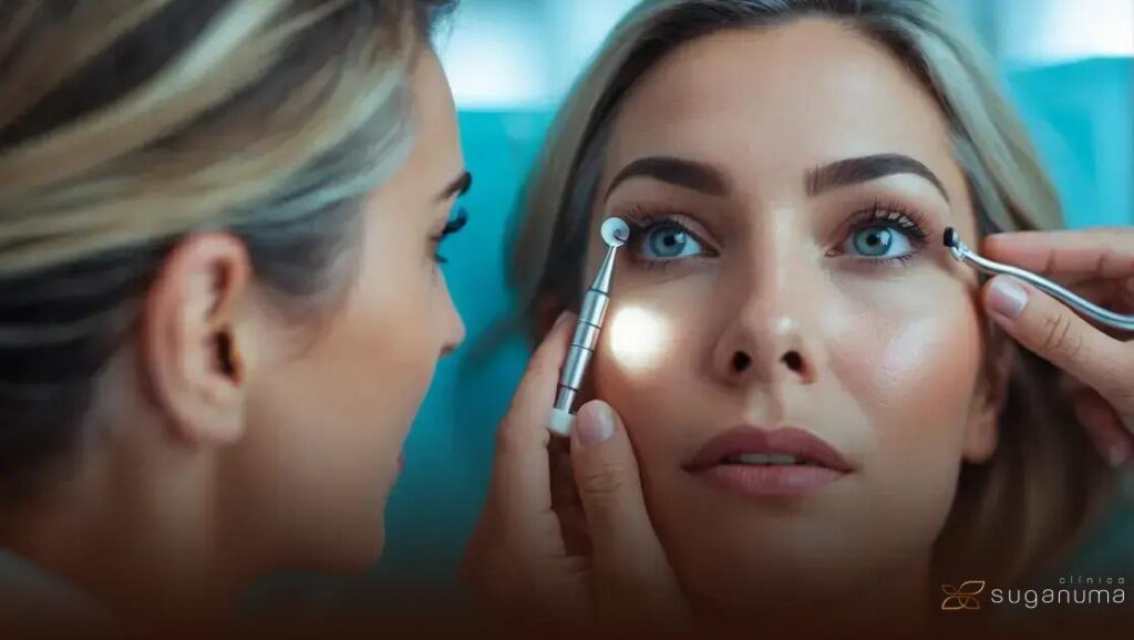 Fox Eyes com Plasmage: Elevação Delicada na Cauda da Sobrancelha